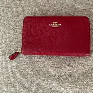 Coach zip around wallet